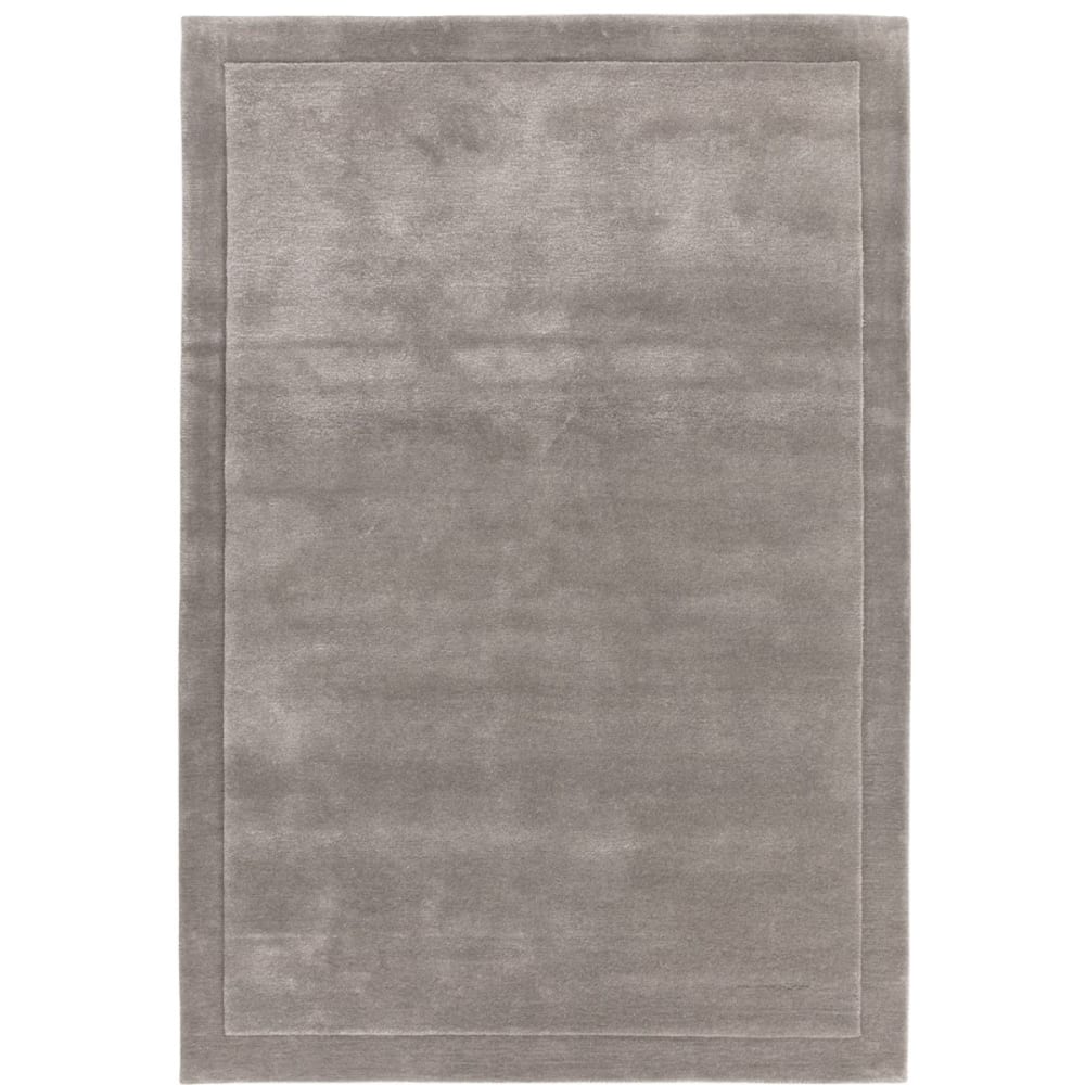 Tapis de salon en laine gris clair 200x290 cm