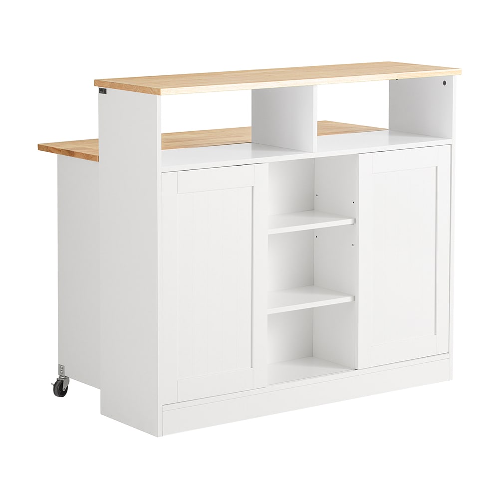 Buffet de rangement effet bois blanc