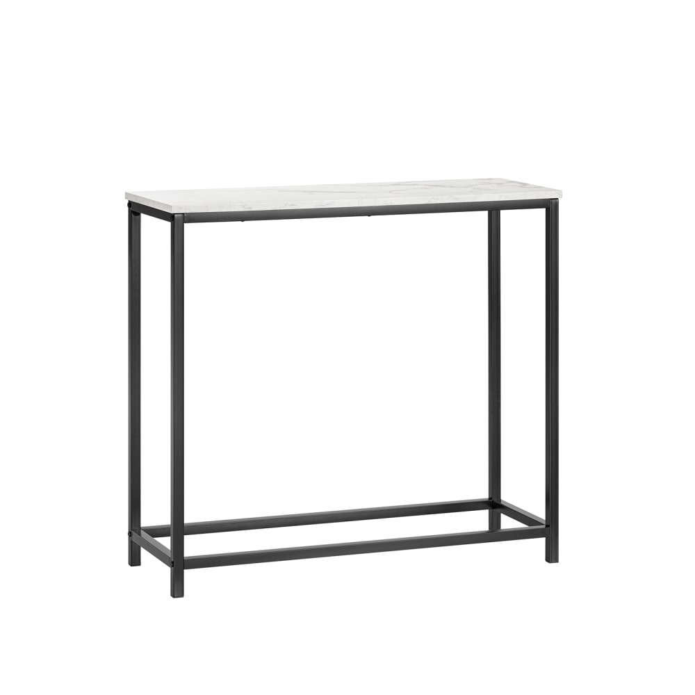 SoBuy Konsolentisch Metall mit PB Schwarz Schwarz Spanplatte