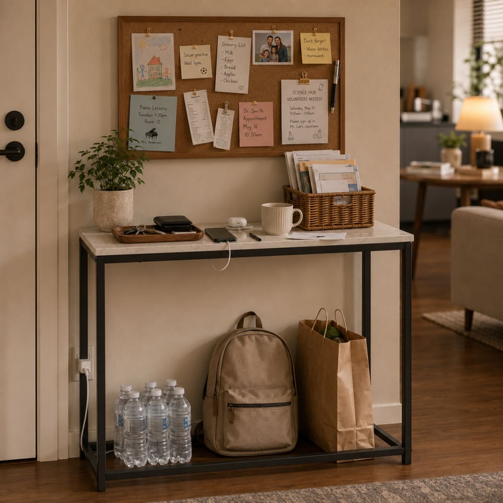 Table console cadre en métal noir - Maisons du Monde