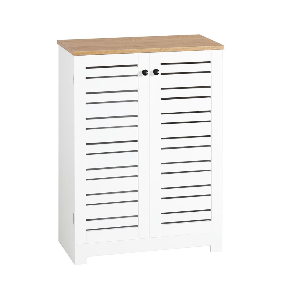 Badkommode Mit LamellentüRen MDF Weiß