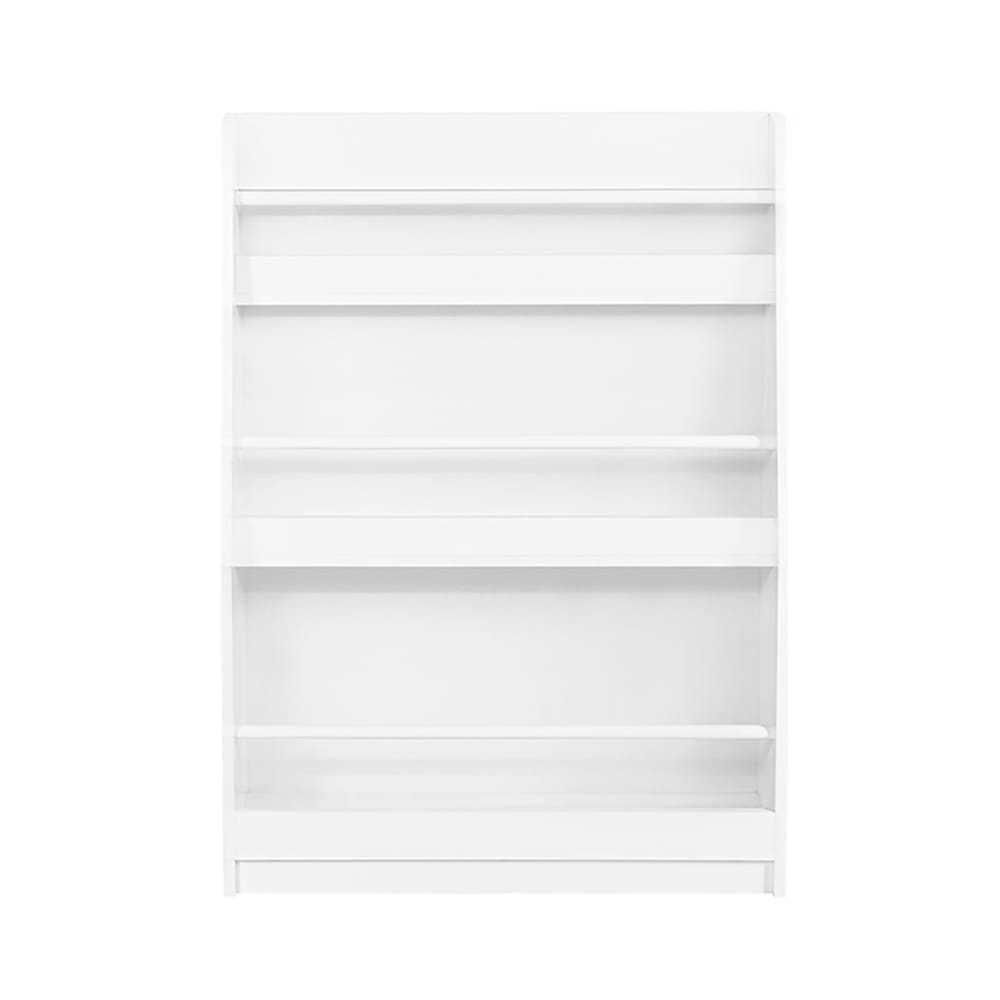 Bibliothèque enfant avec 3 étagères effect bois blanc