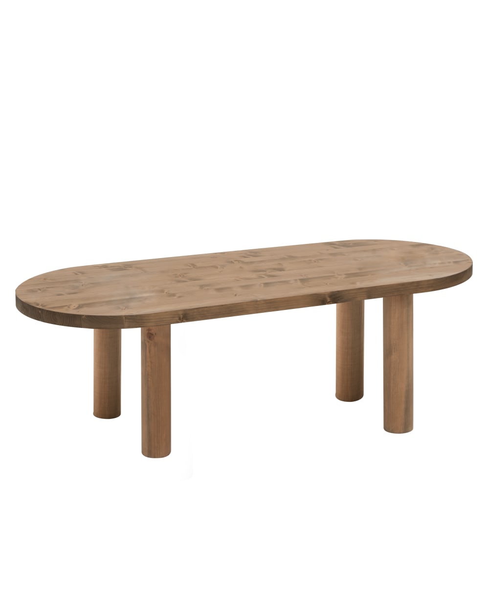 Table basse en bois vieilli 120x40cm