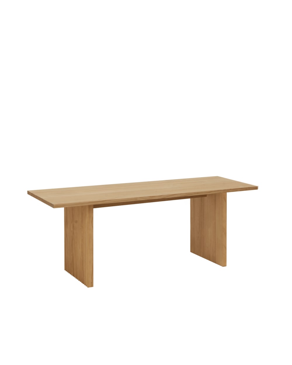 Table basse en bois de sapin marron 120x45cm
