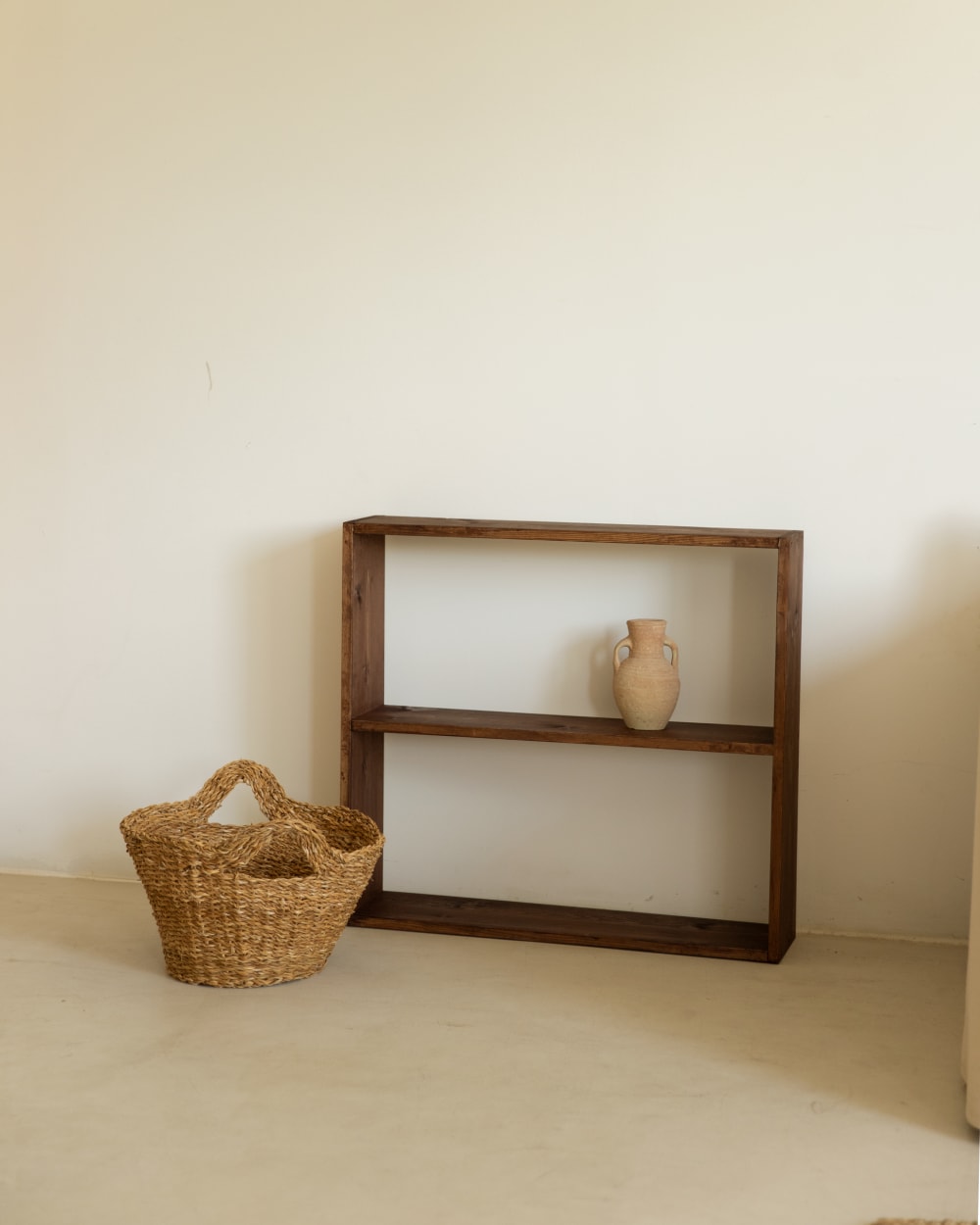 Étagère en bois de pin avec 1 étagère marron 80,2x73,1cm