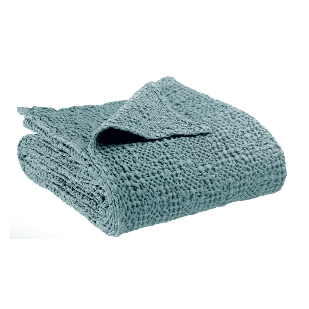 Plaid stonewashed en coton alizee 140 x 200 cm