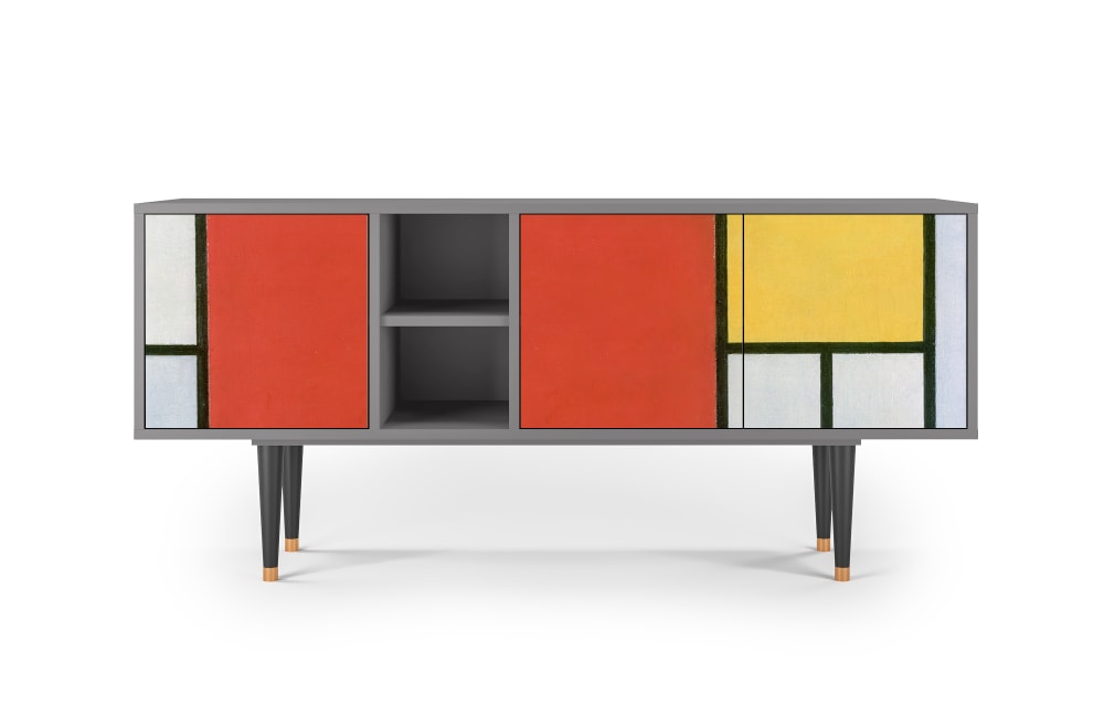 Meuble TV  multicolore 3 tiroirs L 150 cm