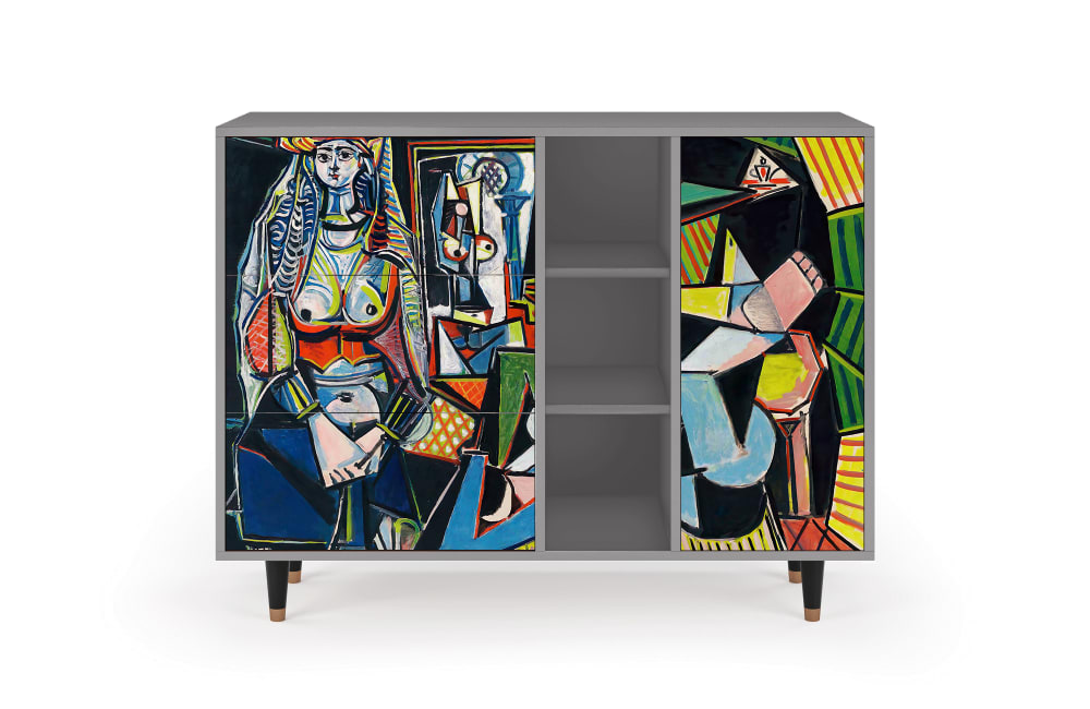 Buffet  multicolore 3 tiroirs et 1 porte L 125 cm
