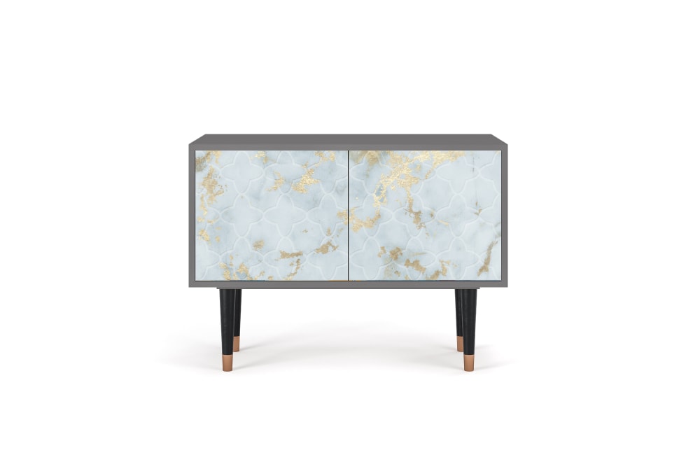 Buffet bas  blanc clair 2 portes L 94 cm