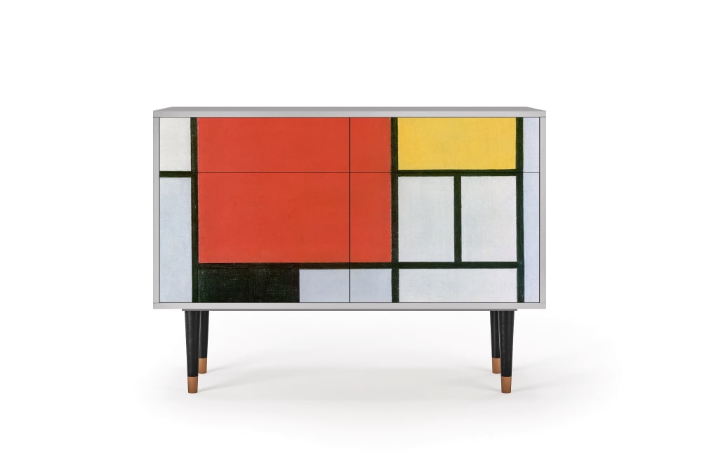 Buffet  multicolore 2 tiroirs et 2 portes L 115 cm