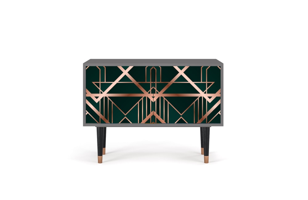 Buffet bas  vert 2 portes L 94 cm