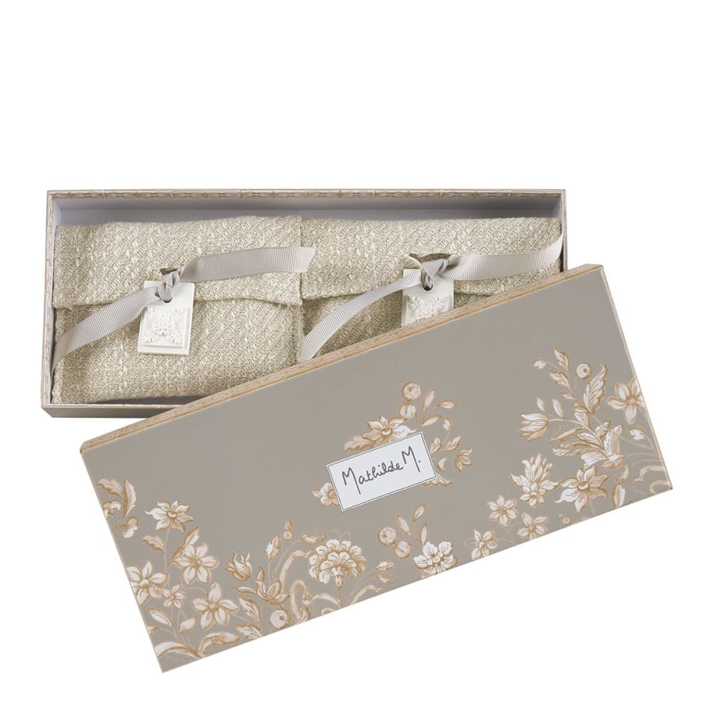 Coffret de 2 pochettes parfumées - fleur de coton Coffret de 2 pochettes parfumées - fleur de coton