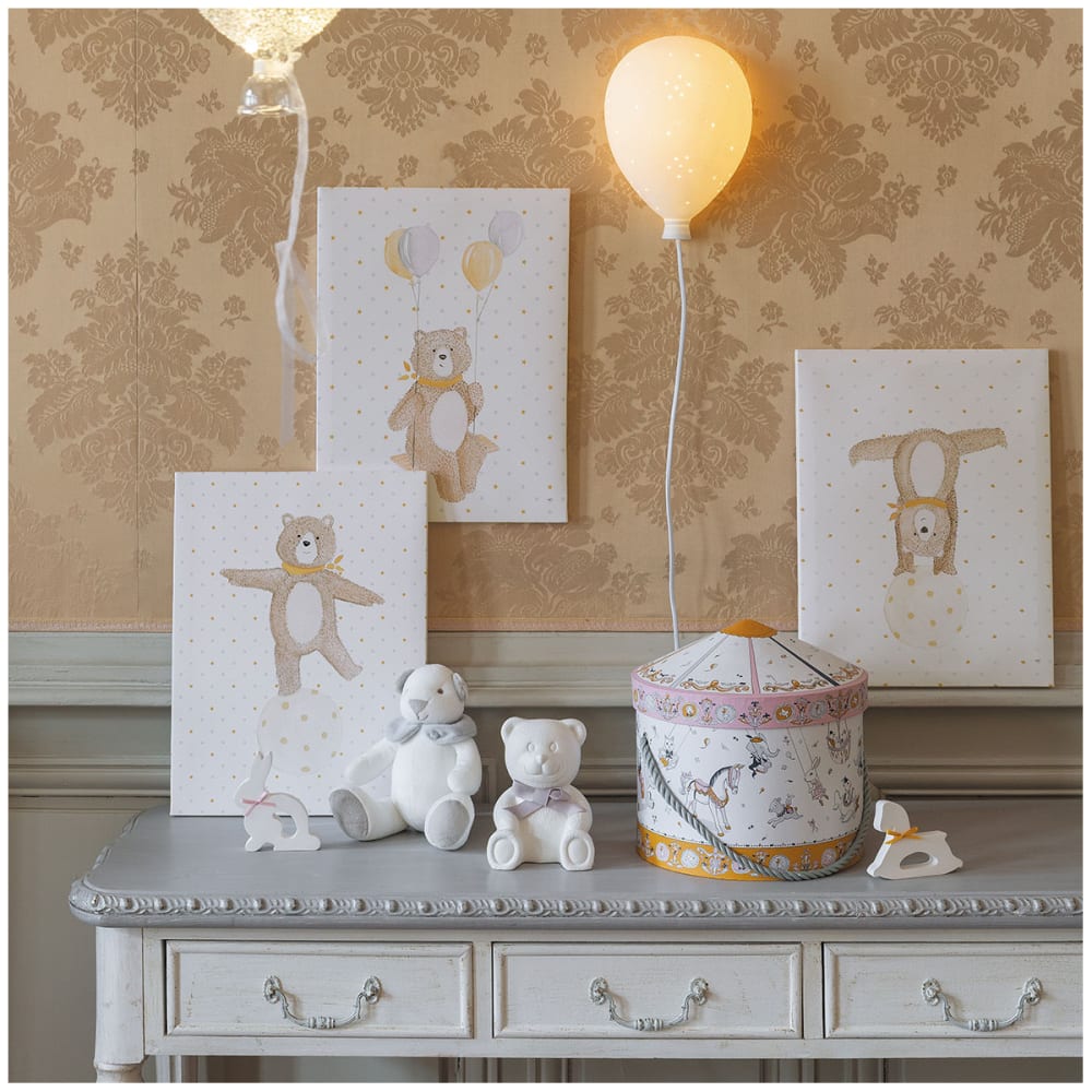 Tableau ourson sur balançoire - Maisons du Monde