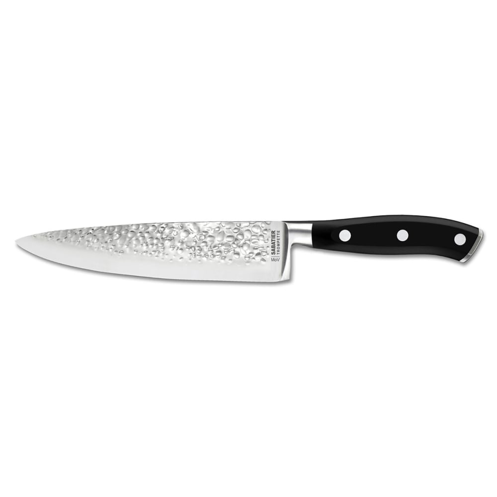 Couteau de chef 16 cm martelé avec protection de lame