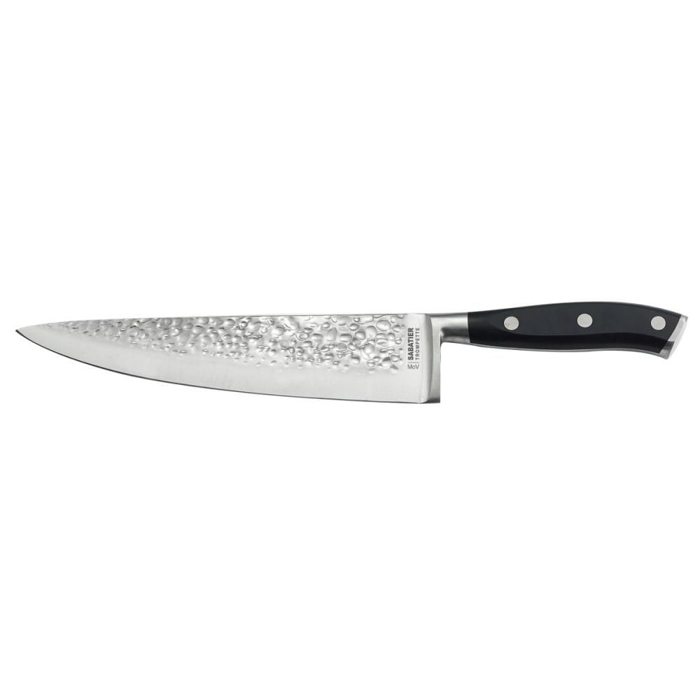 Couteau de chef 20 cm martelé avec protection de lame - Maisons du Monde