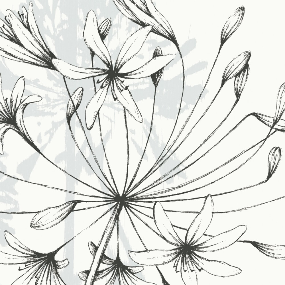 Papier peint agapanthes, couleurs 525 x 250cm — vue 4