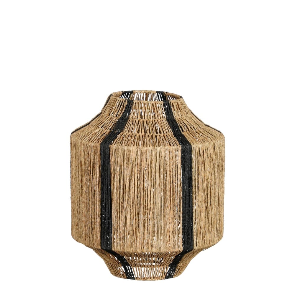 Lanterne noir jute h36xl30xl30cm — vue 3