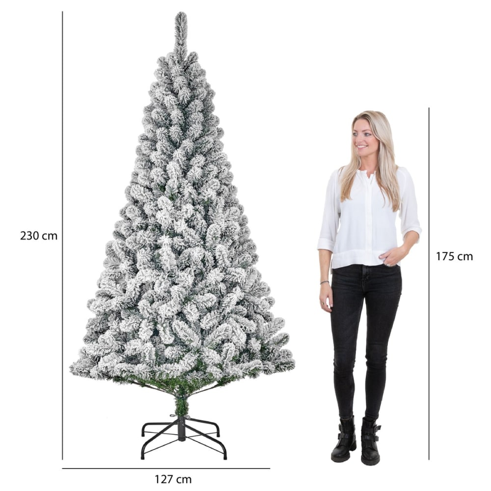 Sapin de noël artificiel vert fer h230xl127xl127cm - Maisons du Monde