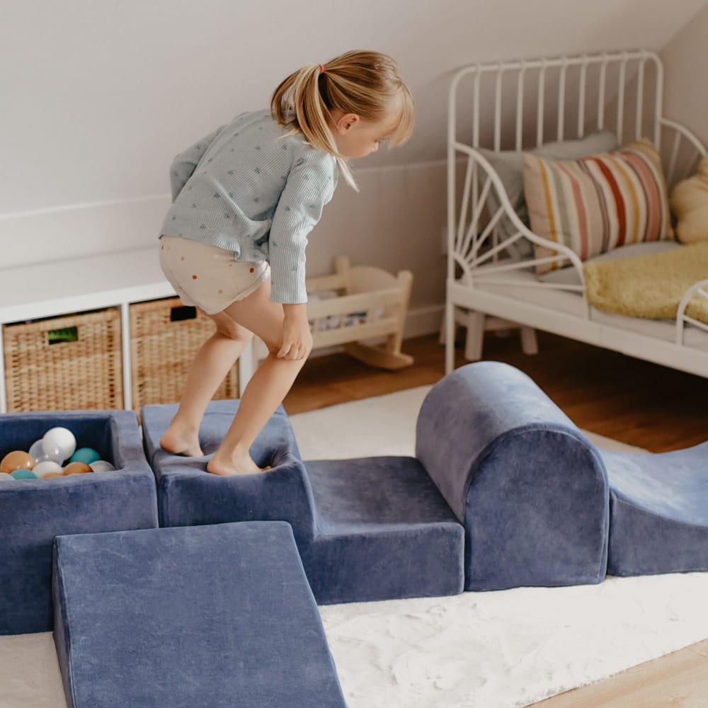 Parcours Motricité Bébé avec Piscine à Balles pour Enfant (MeowBaby) - Image 1