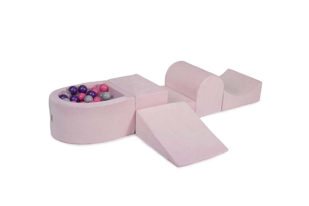 MeowBaby Schaumstoff Bausteine Kinder mit Bällebad - Softbausteine Baby MEHRFARBIG PVC - POLYVINLYCHLORID Kinder