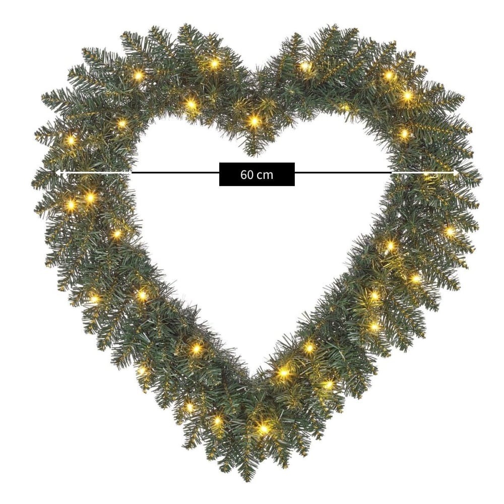 Couronne vert plastique h10xl60xl60cm - Maisons du Monde