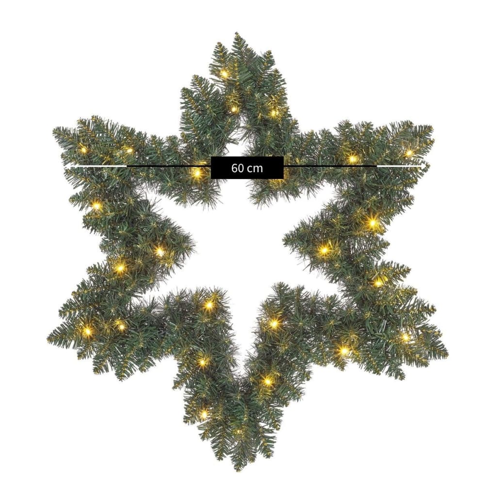 Couronne vert plastique h10xl60xl60cm - Maisons du Monde