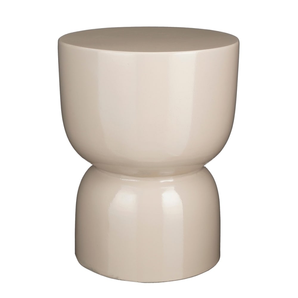 Table d'appoint beige céramique h45xl35xl35cm Table d'appoint beige céramique h45xl35xl35cm