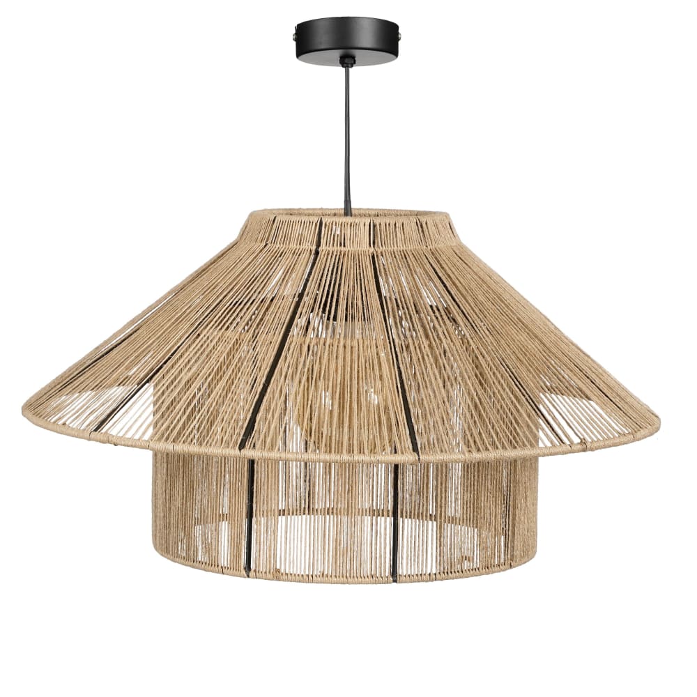 Suspension marron clair fer h28xl50xl50cm — vue 4