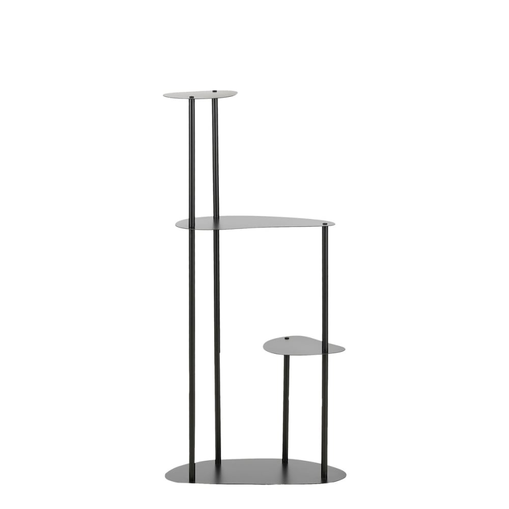 Stand de plantes noir fer h100xl27xl47.5cm Stand de plantes noir fer h100xl27xl47.5cm