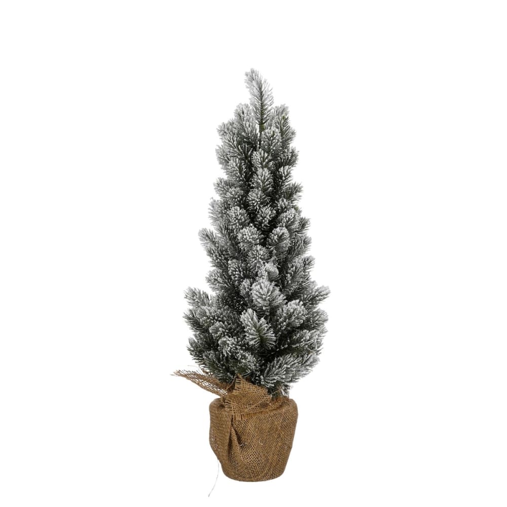 House of Seasons Sapin de noël décoratif vert plastique h60xl30xl30cm style classique chic - Pvc - Poly Chlorure De Vinyle