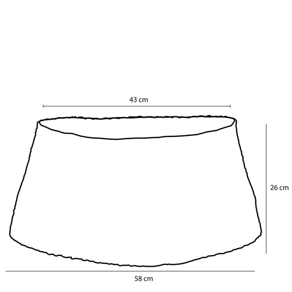 Jupe de sapin de noël bleu algue h26xl58xl58cm - Maisons du Monde