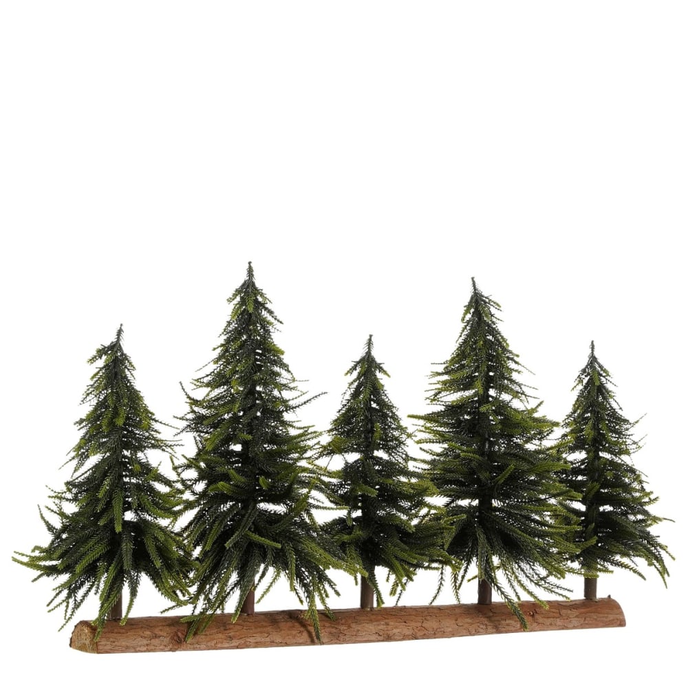 Sapin de noël décoratif vert plastique h40xl22xl80cm - Maisons du Monde