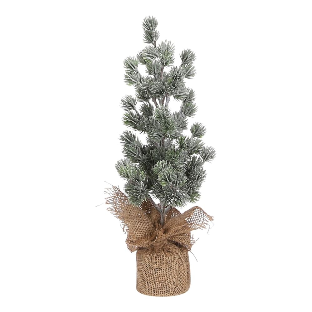 House of Seasons Sapin de noël décoratif vert plastique h45xl23xl23cm style classique chic - Pvc - Poly Chlorure De Vinyle