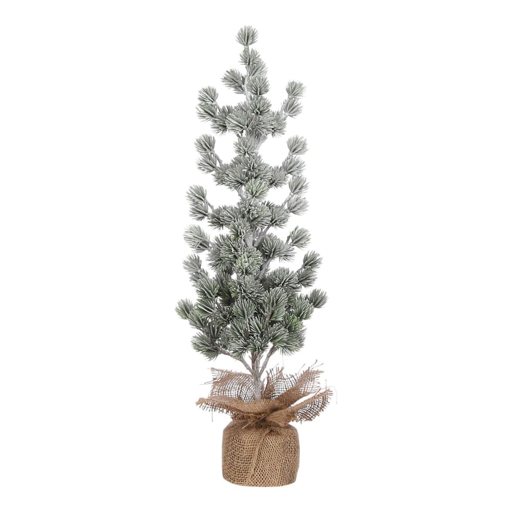 House of Seasons Sapin de noël décoratif vert plastique h55xl25xl25cm style classique chic - Pvc - Poly Chlorure De Vinyle