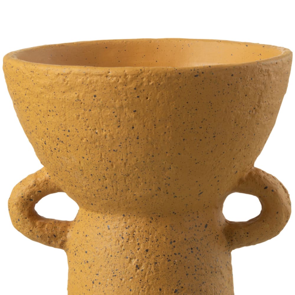 Vase en céramique ocre 20 cm - Maisons du Monde