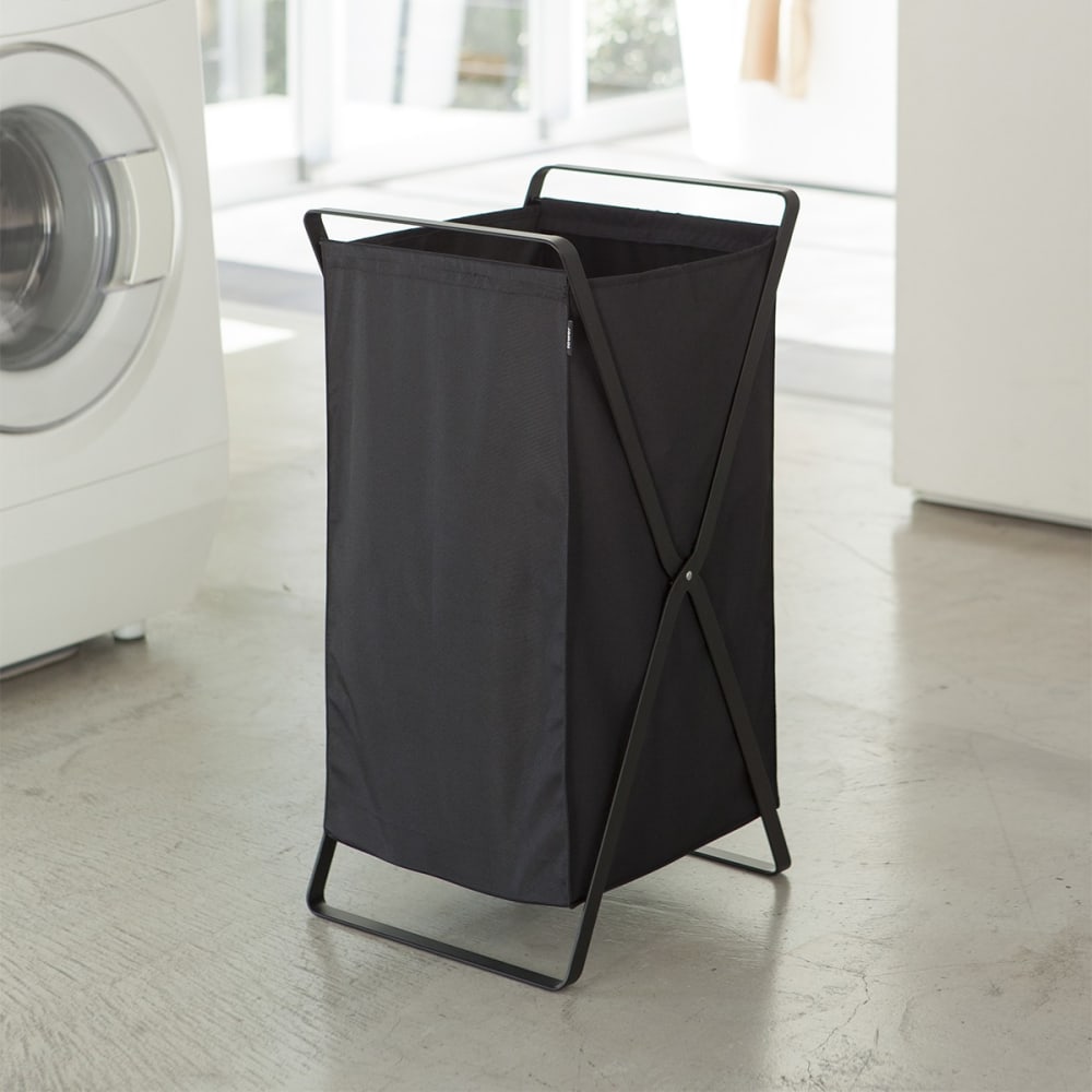 Panier à linge pliable noir - l30 cm - Maisons du Monde