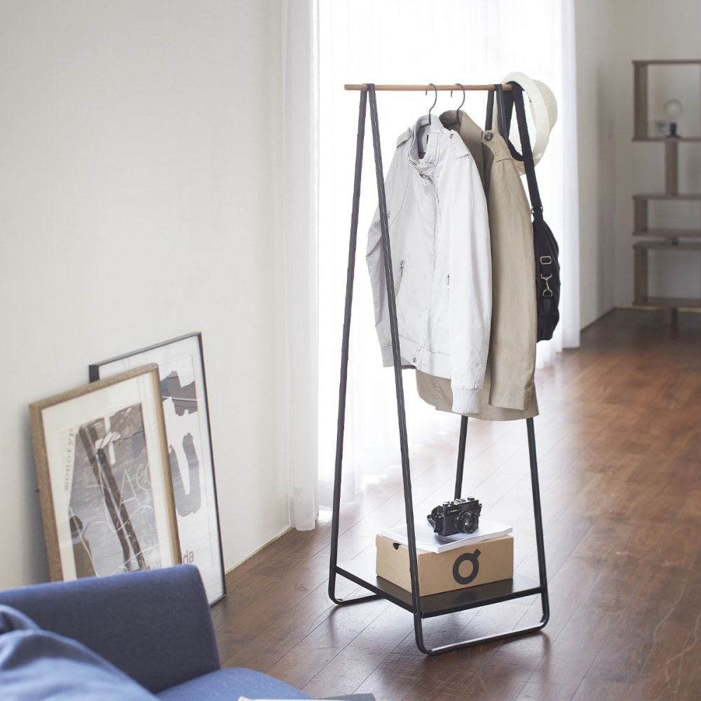 Portant en métal - H140 x L52 cm - Noir