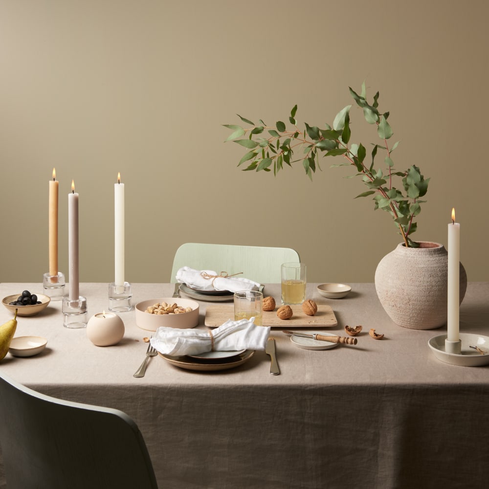 Lot de 16 bougies ivoire, 27cm - Maisons du Monde