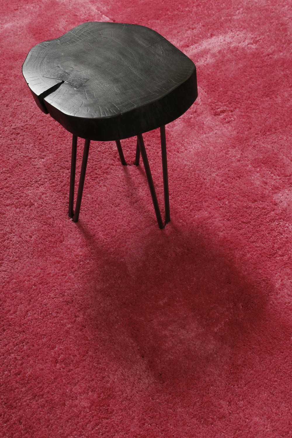 Tapis à poils longs, confort moelleux, rose 70x140 — vue 3