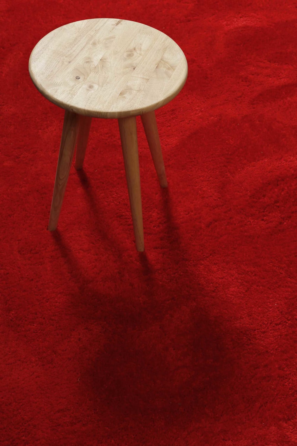 Tapis à poils longs, confort moelleux, rouge 80x150 — vue 3
