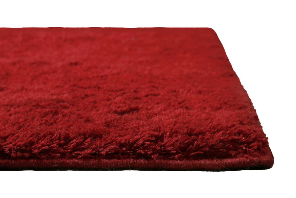Tapis à poils longs, doux et moelleux, rouge 70x140 — vue 4