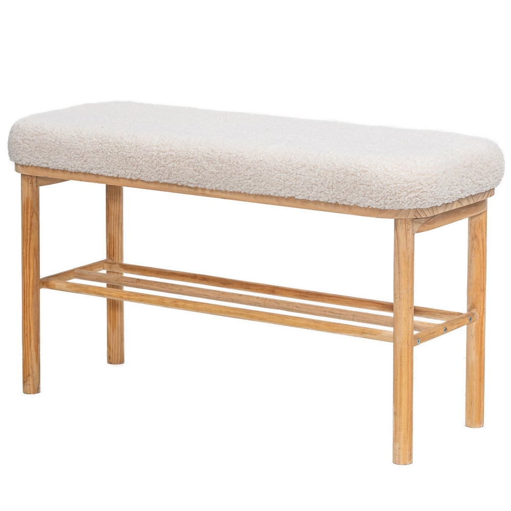 banc avec rangement en - massif