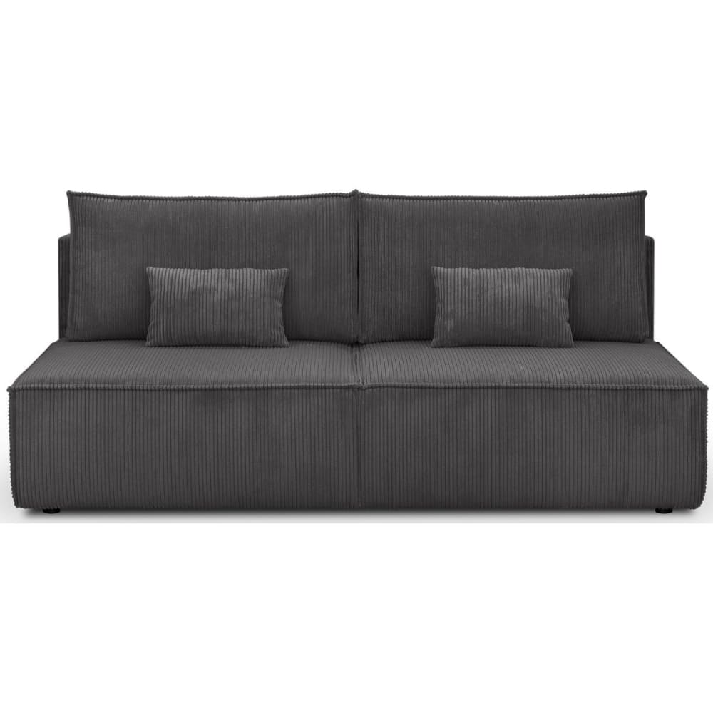 Canape+convertible+3+places+avec+coffre+en+velours+cotele+anthracite