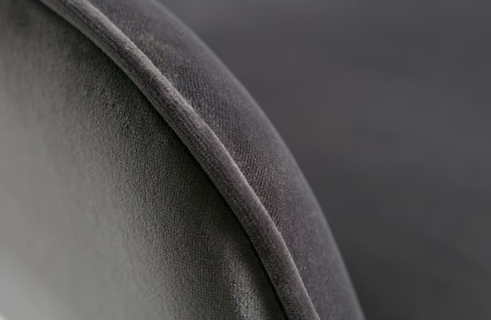 Chaise en velour gris - Maisons du Monde