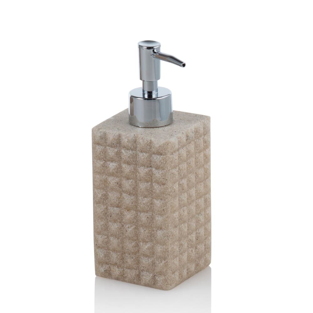 Set d'accessoires de salle de bain 4 pièces en résine sable — vue 3
