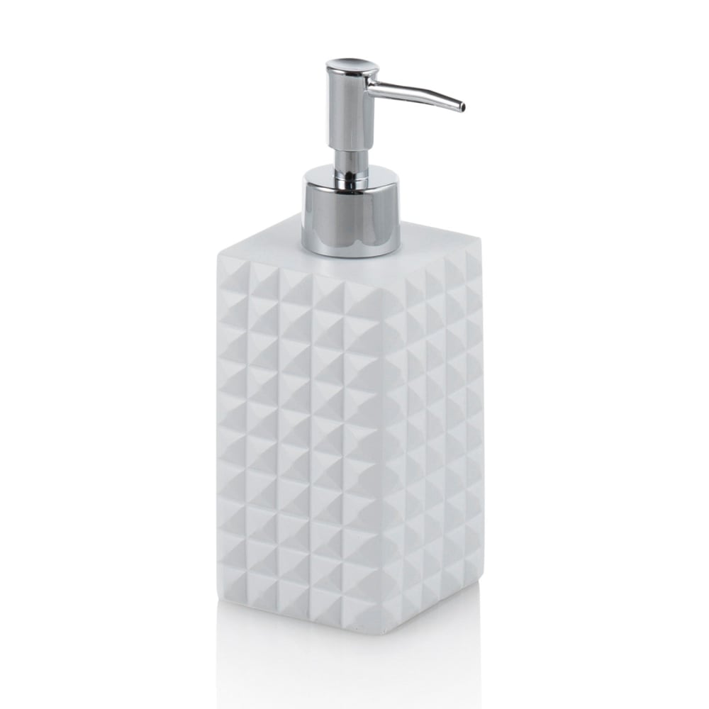 Set d'accessoires de salle de bain 4 pièces en résine blanche — vue 3