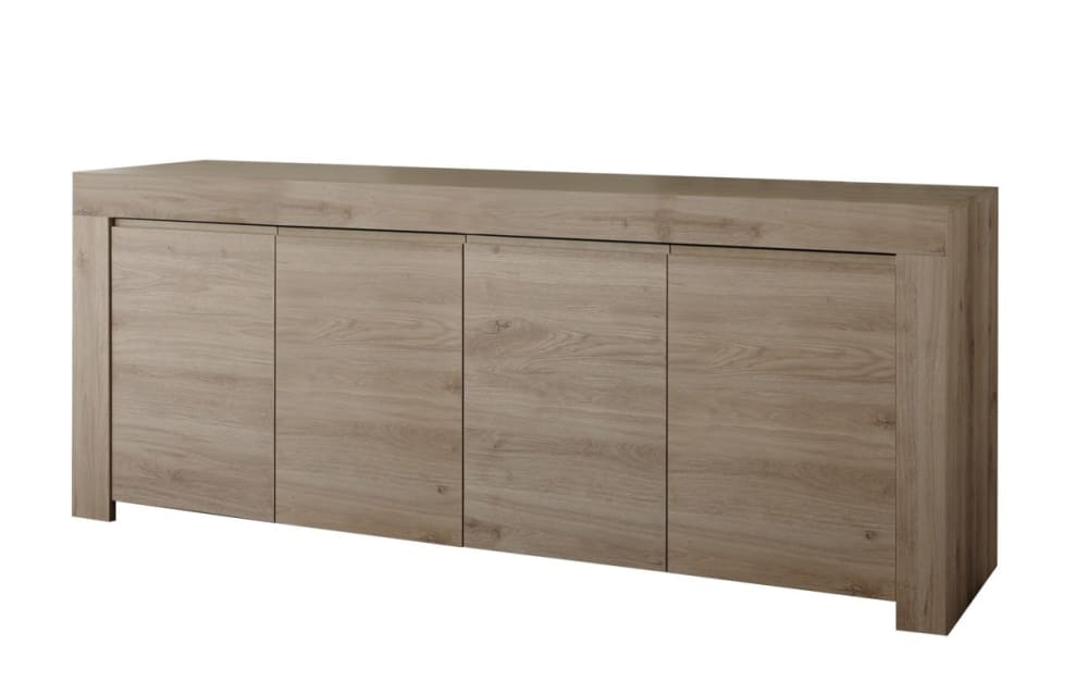 Buffet en mélaminé en chêne foncé