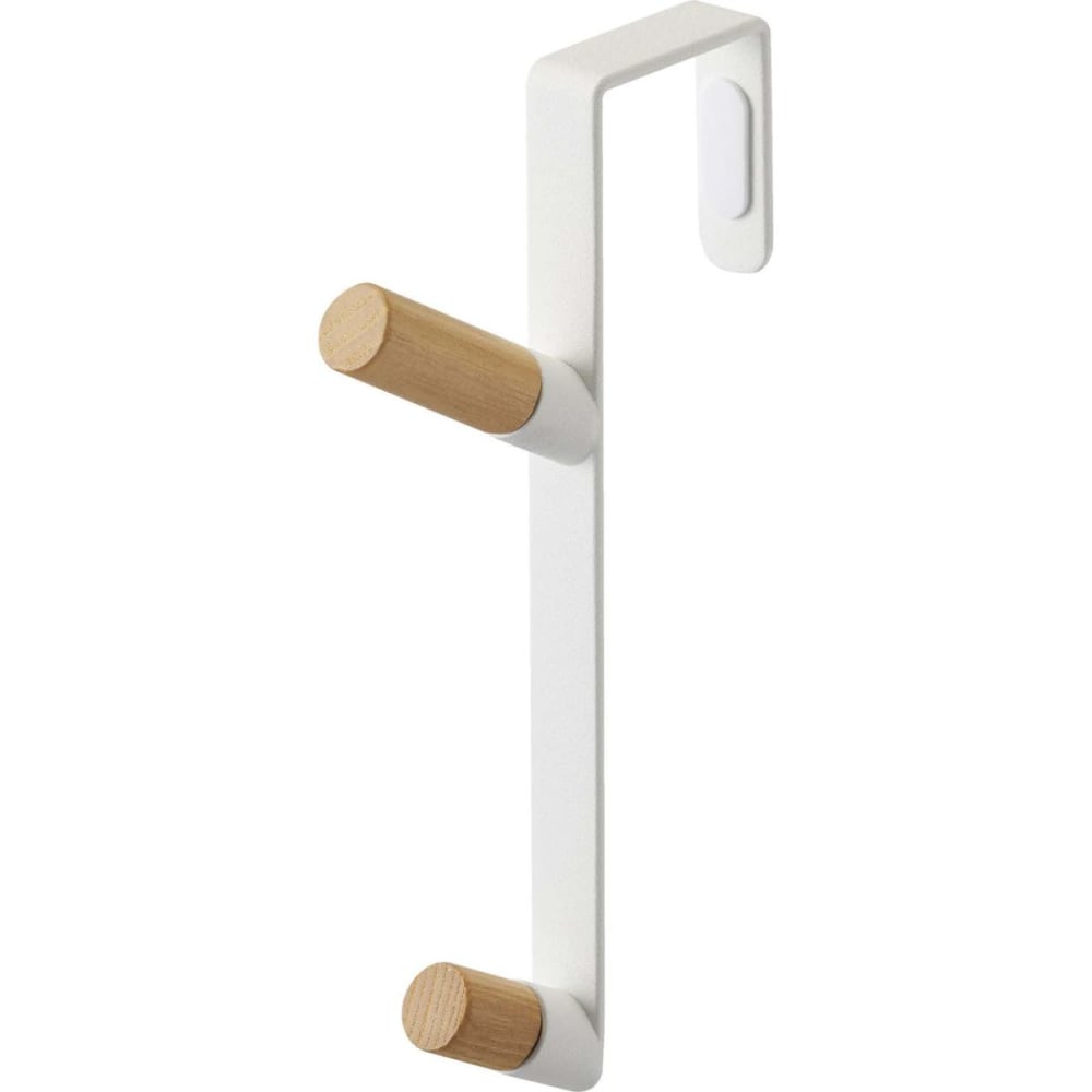 Yamazaki Patère 2 crochets spécial porte door blanc - Métal
