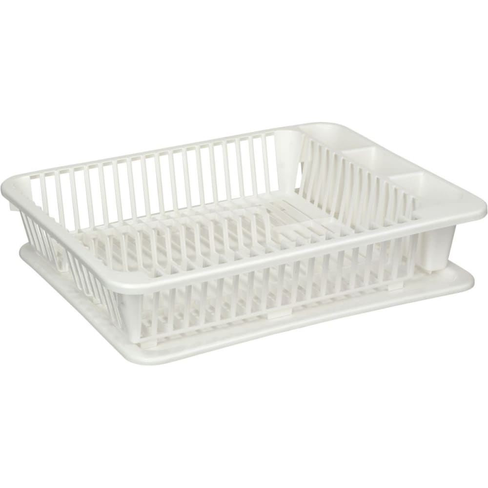 Sunware Egouttoir à vaisselle avec plateau kitchen ware Blanc Pvc - Poly Chlorure De Vinyle