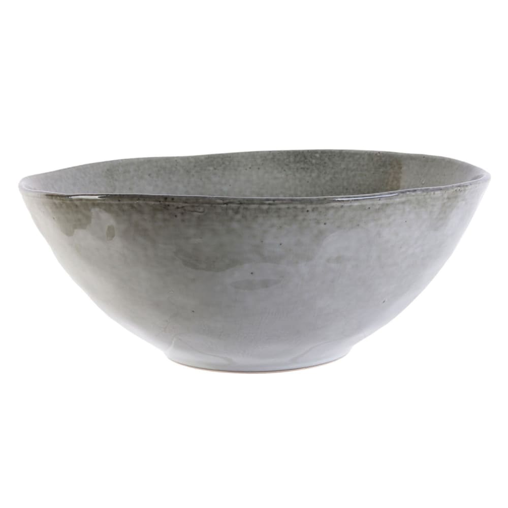 Saveur Et Degustation Grand saladier natural au gré du temps gris style contemporain - Céramique